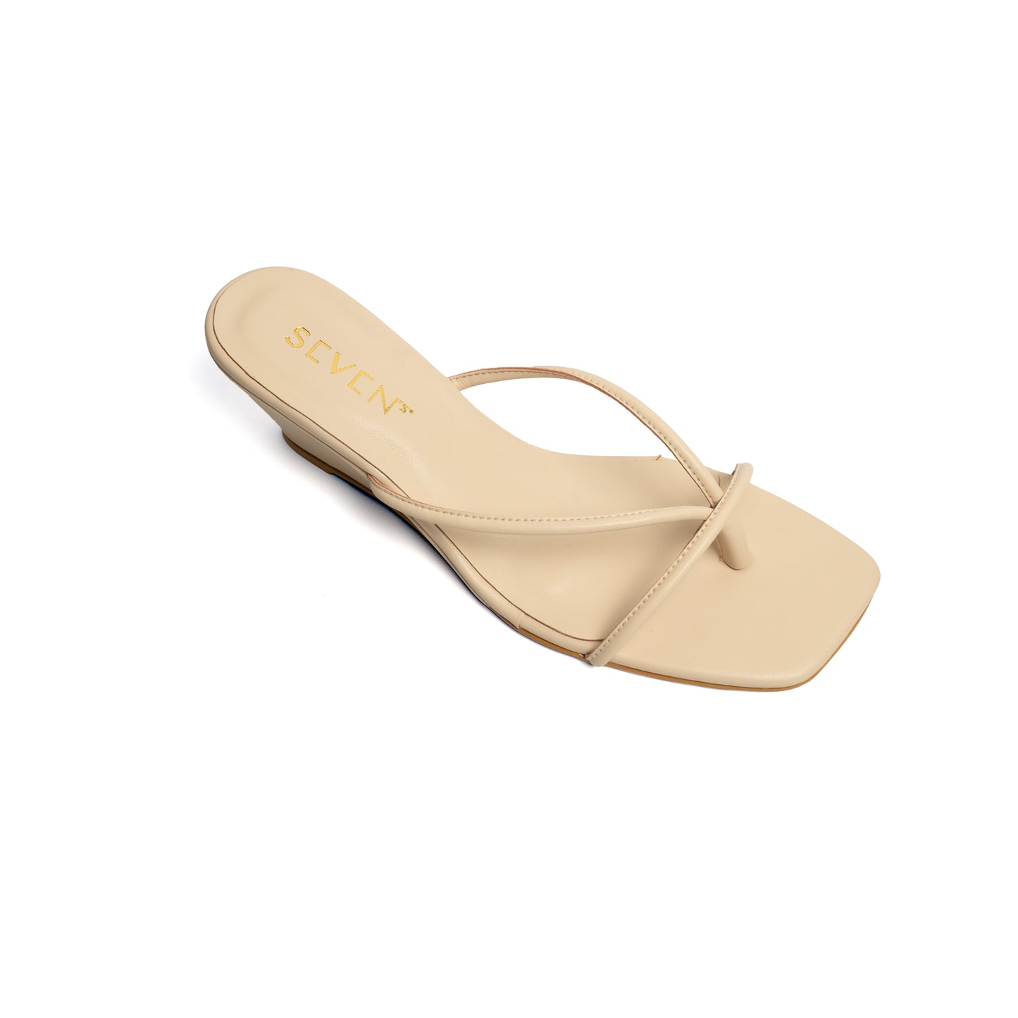 Beige Wedge Sandals