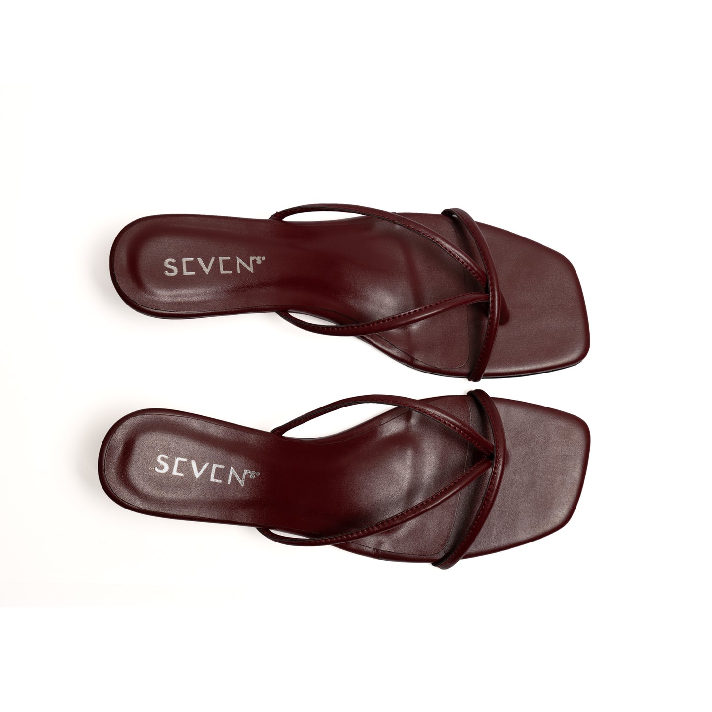 Burgundy Wedge Sandals