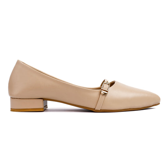 Nude Pointed Mary Janes