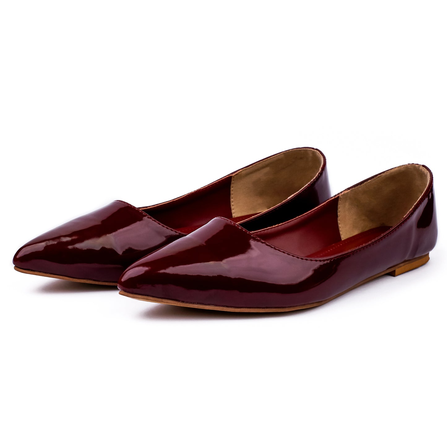 Cherry Flat Pumps