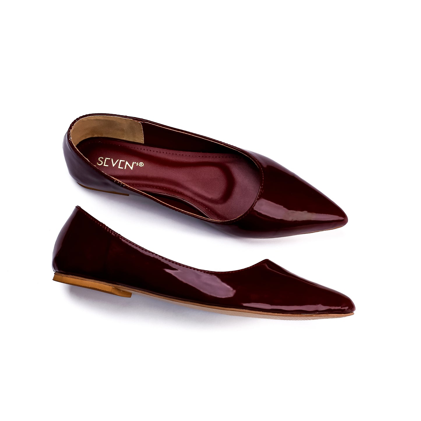 Cherry Flat Pumps