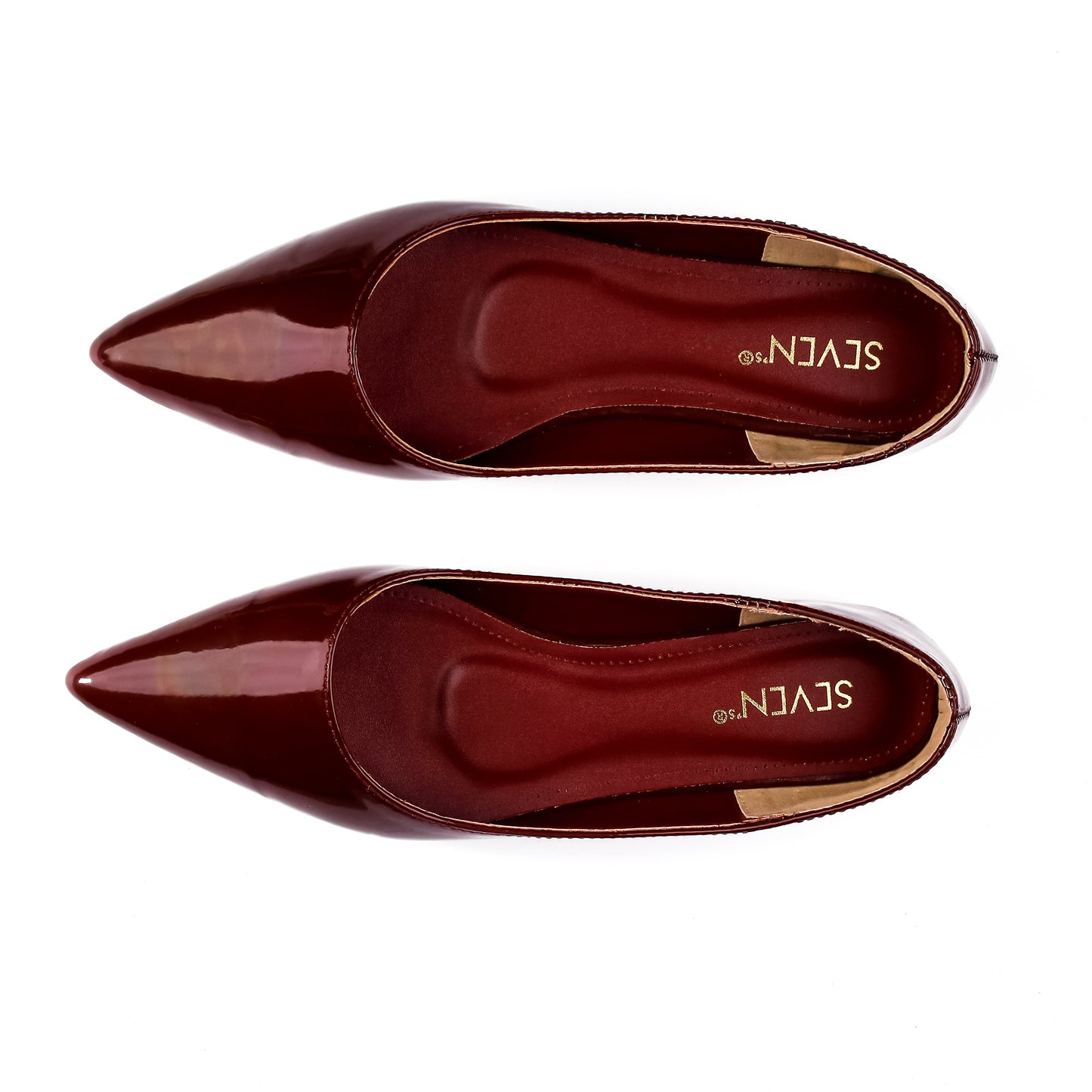 Cherry Flat Pumps