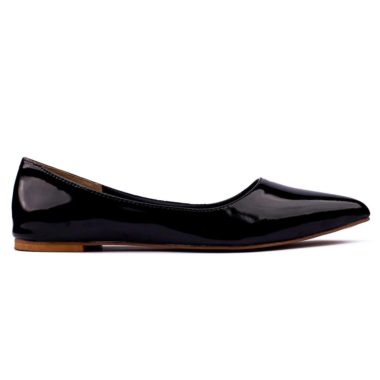 Midnight Black Flat Pumps