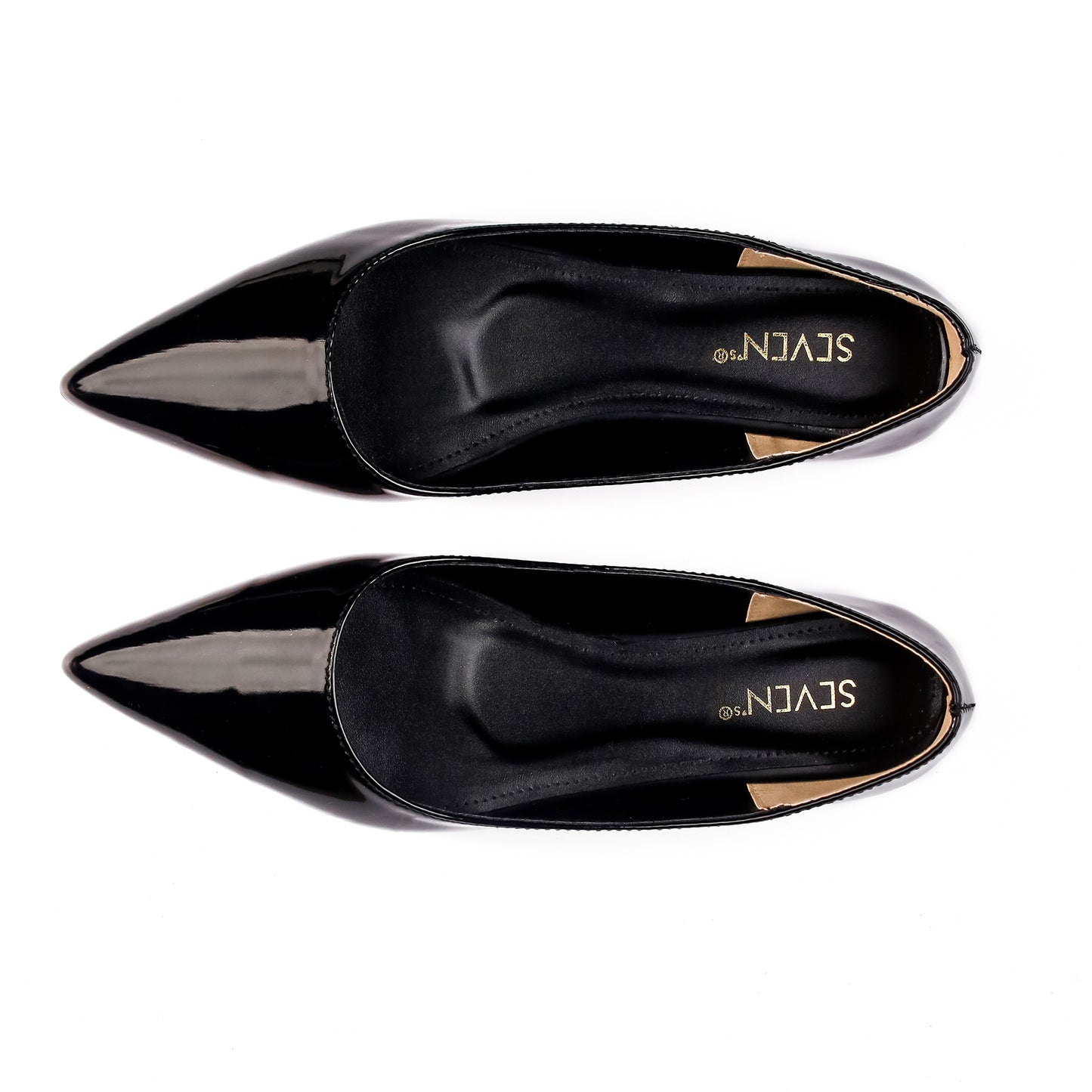 Midnight Black Flat Pumps