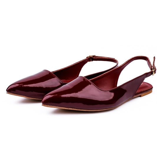 Cherry Slingback Flats