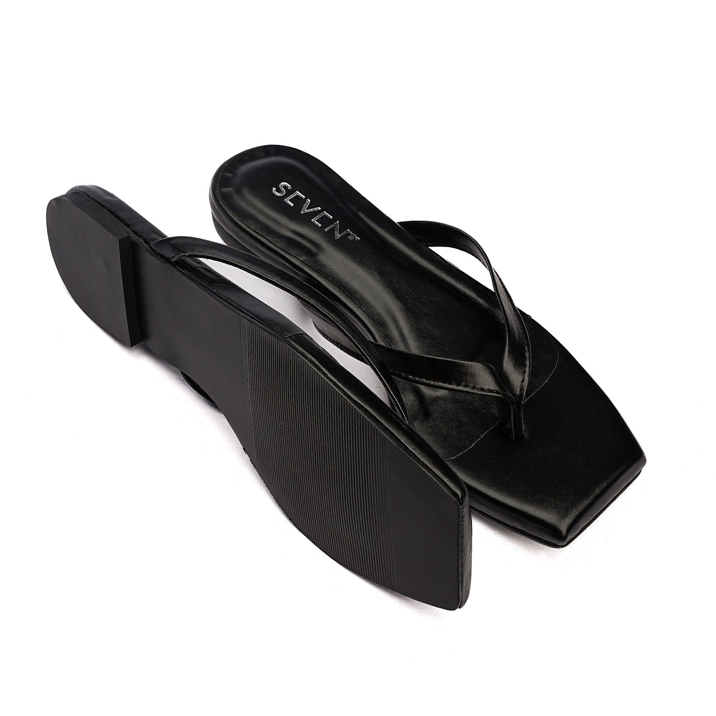 All-Day Comfort Flip Flops in Black