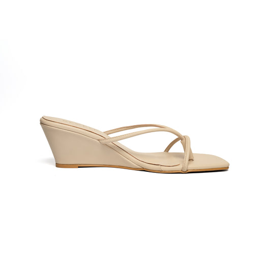 Oat Latte Wedge Sandals