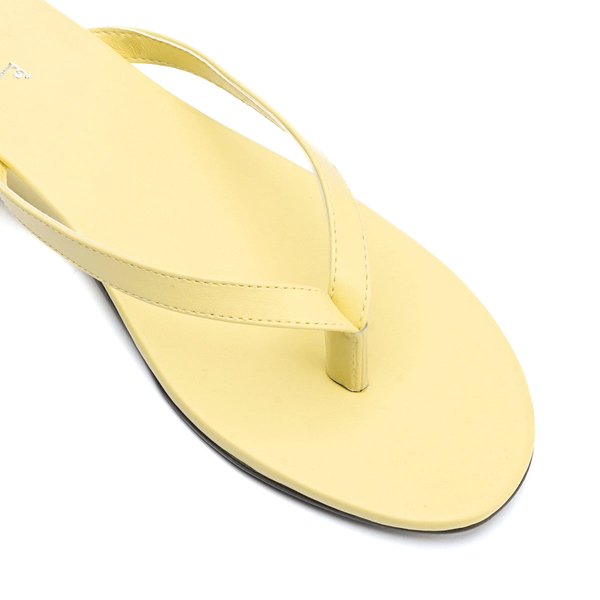 Butter Yellow Thong Wedge