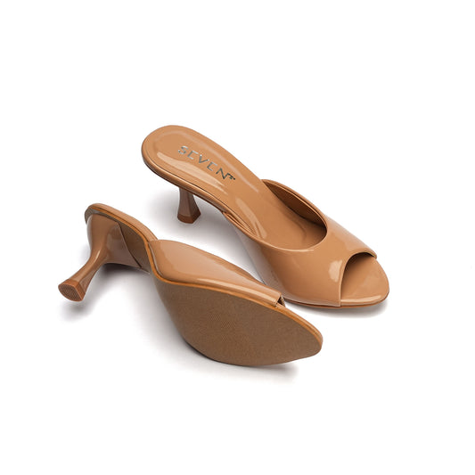 Camel Peep Toe Heels
