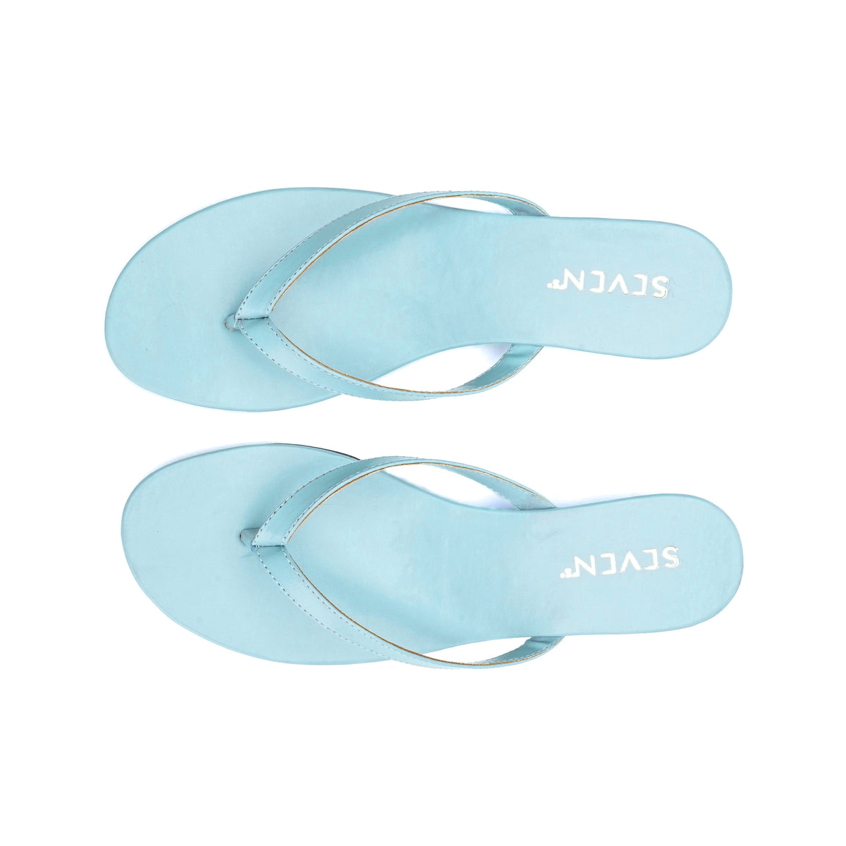Cloud Blue Thong Wedge