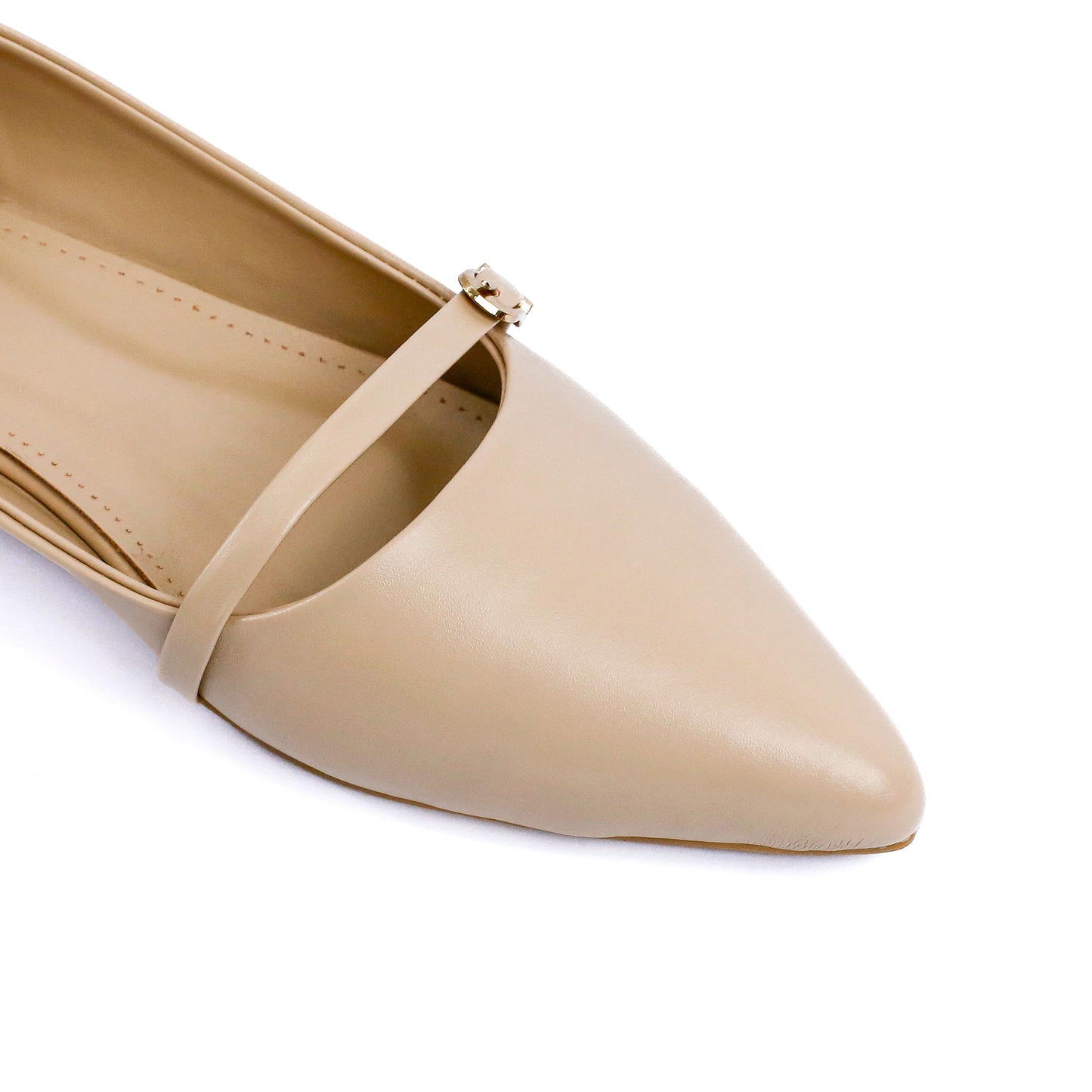 Nude Pointed Mary Janes